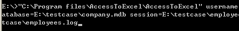 Export data from Access to Excel  - Command line and automate