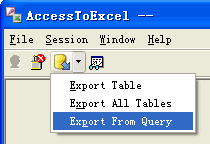 Export data from Access To Excel - export Access query button
