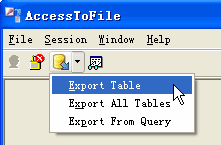 Export data from Access To Csv (Txt) - export Access table button