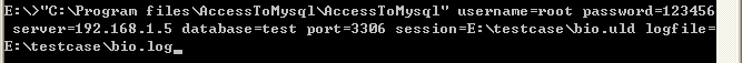 Automate Mysql import Access - session