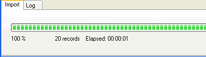 Import Access To Mysql - display progress