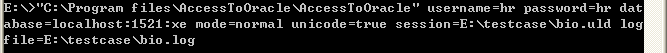Automate Oracle import Access - session