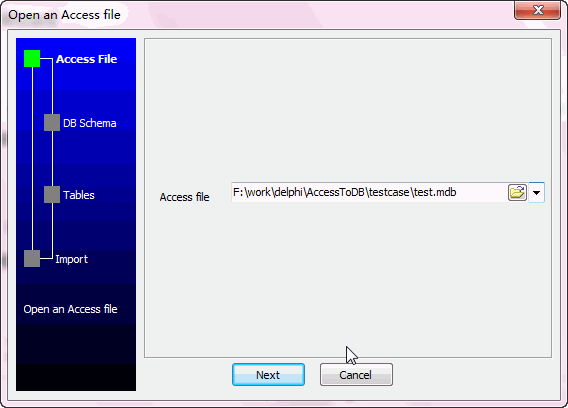 Bulk/Batch import data from Access to Oracle - Open Access file