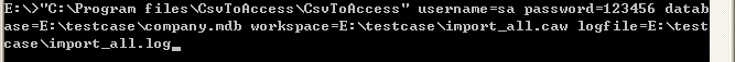 Import data from Csv (Txt) to Access - workspace