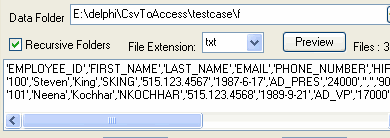 Access import csv in a folder