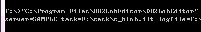 import/export db2 blob data, command line, scheduled