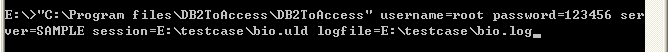 Automate DB2 export to Access - session