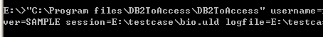 Export data from DB2 to Access  - Command line and automate