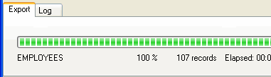 Export DB2 To Access - display progress