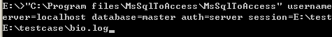 Export data from MS SQL Server to Access  - Command line and automate