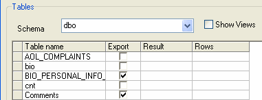 Export data from MS SQL Server to Excel - Export all tables