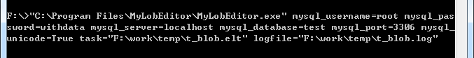 command line execute task