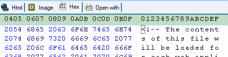 edit mysql blob data in hex mode