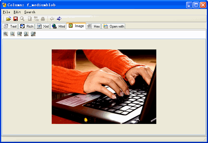 Mysql LOB Data Editor - Mysql lob data