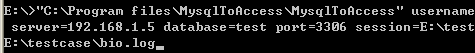 Export data from Mysql to Access  - Command line and automate