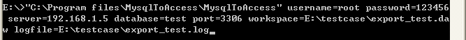 Automate Mysql export to Access - workspace
