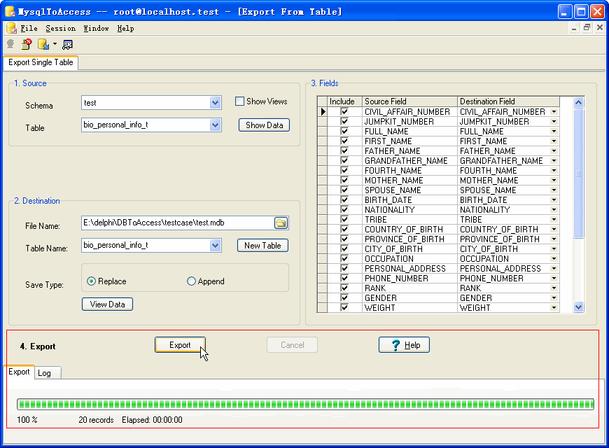 Transfer Mysql To Access - transfer