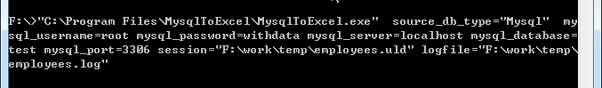 Mysql To Excel command line