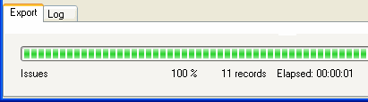 Export data from Mysql to Excel - display progress
