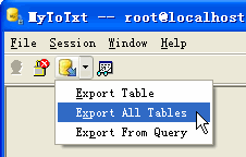 Bulk/Batch export Mysql all tables - start