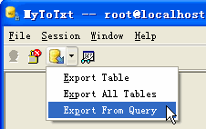 Export data from Mysql To Csv (Txt) - export Mysql query button