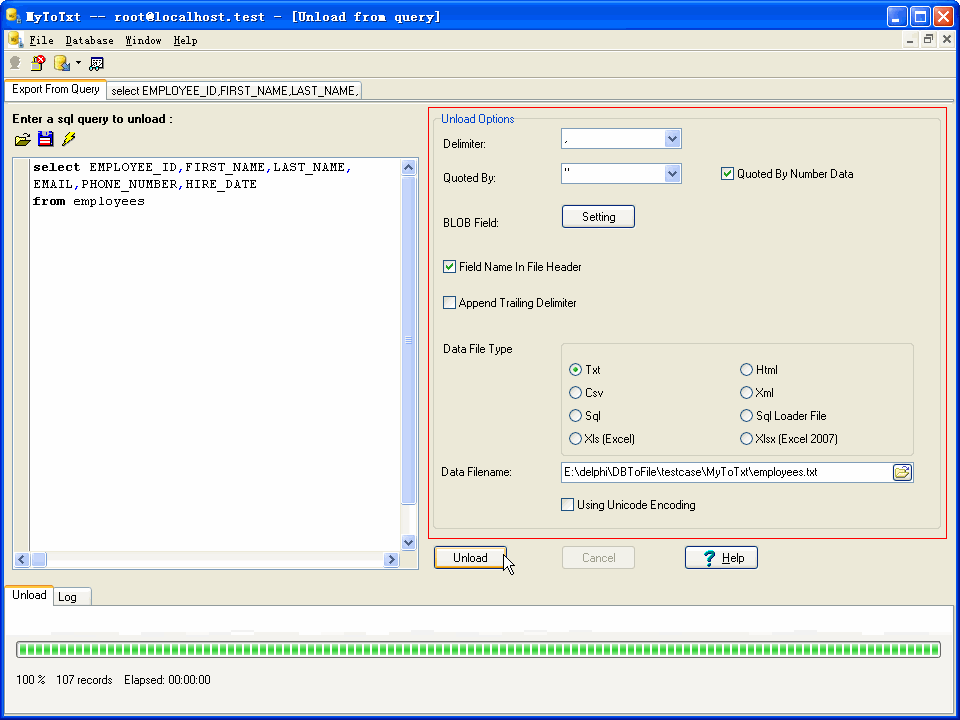 Export data from Mysql To Csv (Txt) - export Mysql query