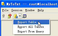 Export data from Mysql To Csv (Txt) - export Mysql table button