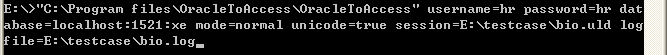 Automate Oracle export to Access - session