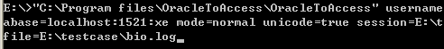 Export data from Oracle to Access  - Command line and automate