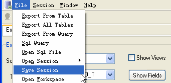 Export data from Oracle to Excel - sava/load session