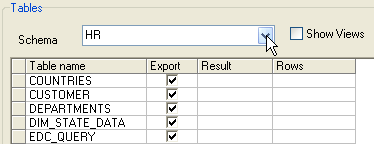 Export data from Oracle to Excel - Export all tables