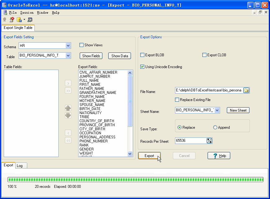 Oracle Extract To Excel - extract