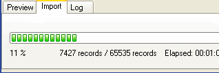 Csv To Oracle - display progress