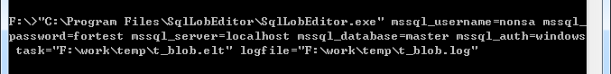 command line execute task