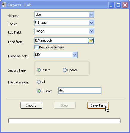 Sql Server LOB Editor - save task