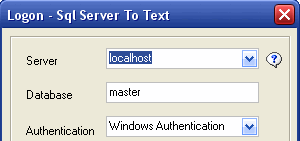 Export data from Sql Server To Csv - connect to local and remote server, click for detail