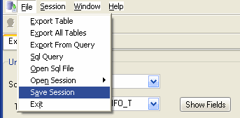 Export data from Sql Server To Csv - sava/load session, click for detail