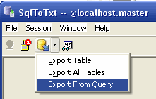 Export data from Sql Server To Csv (Txt) - export Sql Server query button