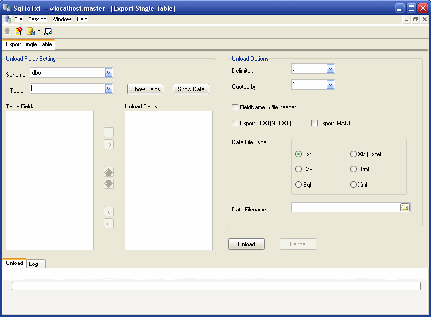 Export data from Sql Server To Csv (Txt) - export sql server table form
