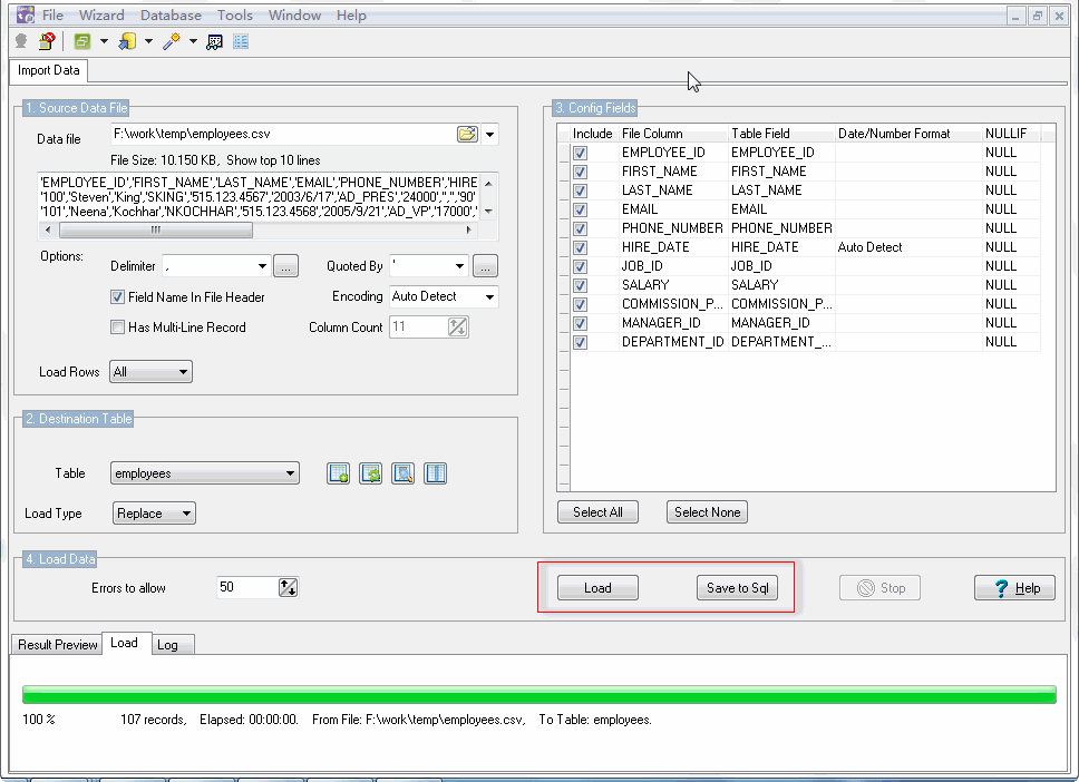 Import data from Csv (Txt) to Access - import data