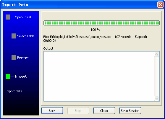 Import Data From Csv (Txt) To DB2 - import data