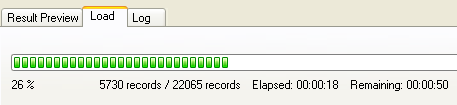 Import Data From Csv To Mysql - display progress