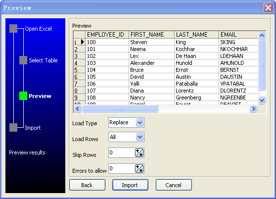 Import Data From Csv (Txt) To Mysql - preview
