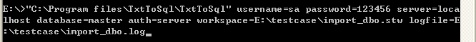 Import data from Csv (Txt) to Sql Server - workspace