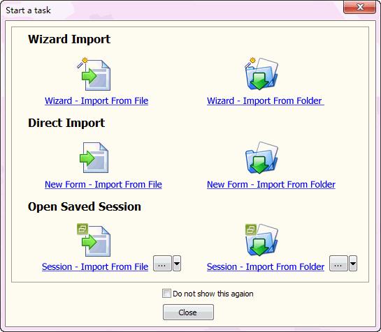 Import Data From Csv (Txt) To Sql Server - task window
