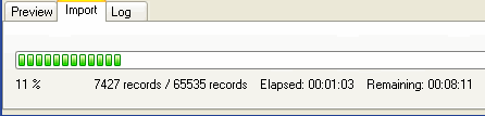 Excel To DB2 - display progress