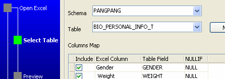 Wizard for importing Excel to DB2