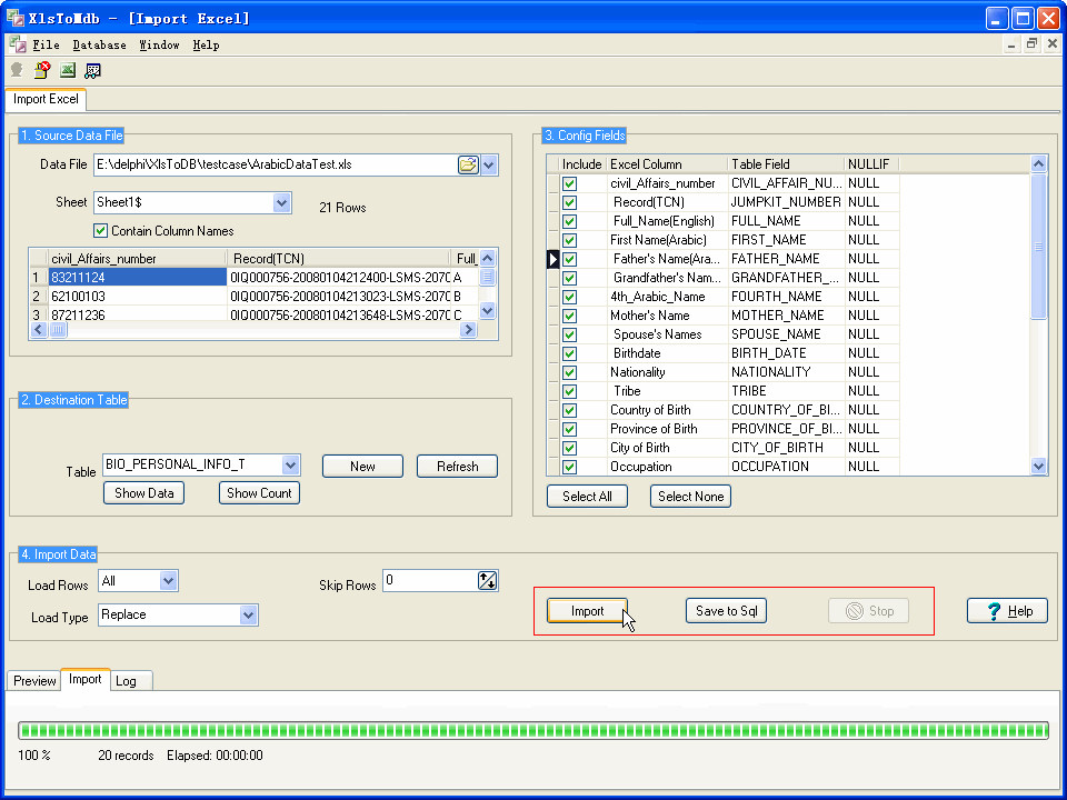 Import Data From Excel Sheet To Access Table - move data