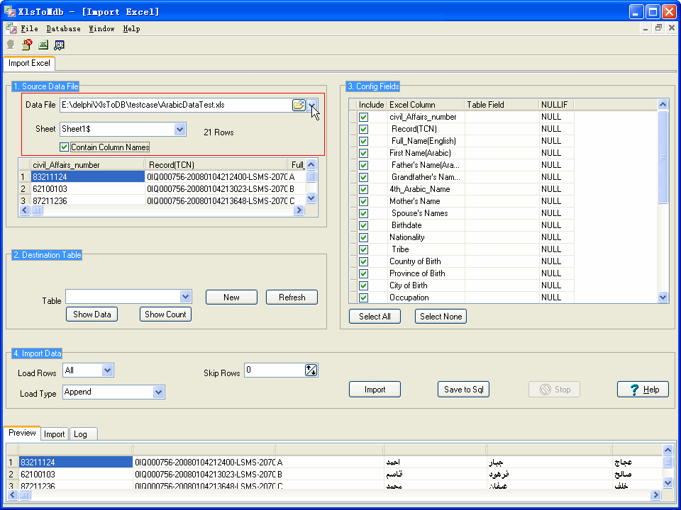 Import Data From Excel Sheet To Access Table - select excel file