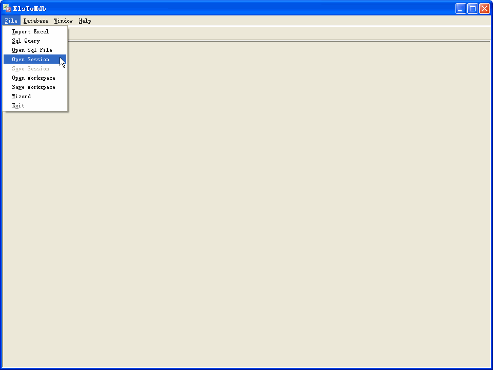 Import Data From Excel To Access - load session button